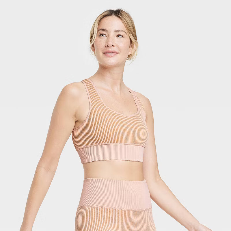 Women's Ribbed Seamless Bra - JoyLab™ | Target
