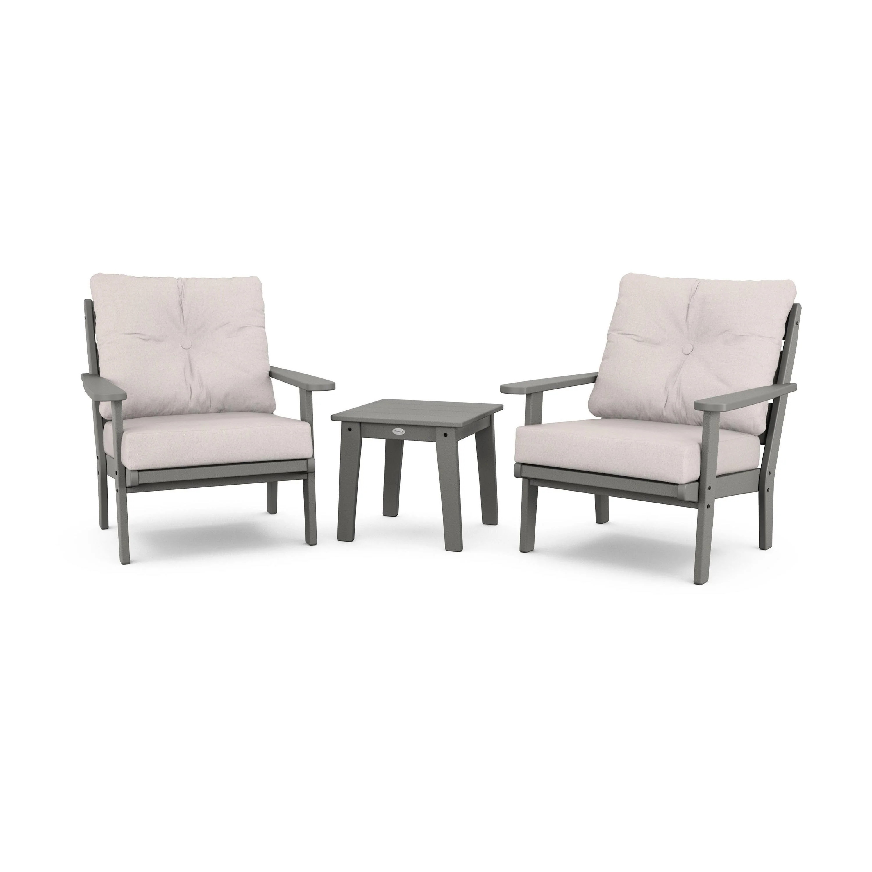 Lakeside 3-Piece Deep Seating Chair Set | POLYWOOD