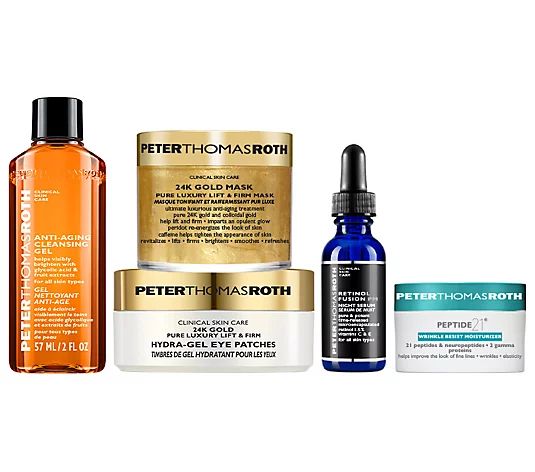 Peter Thomas Roth 24K Gold Anti-Aging Routine 5-Piece Kit | QVC