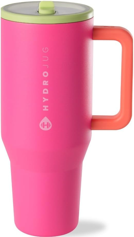 HydroJug Traveler - 32 oz Water Bottle with Handle & Flip Straw - Fits in Cup Holder, Leak Resist... | Amazon (US)