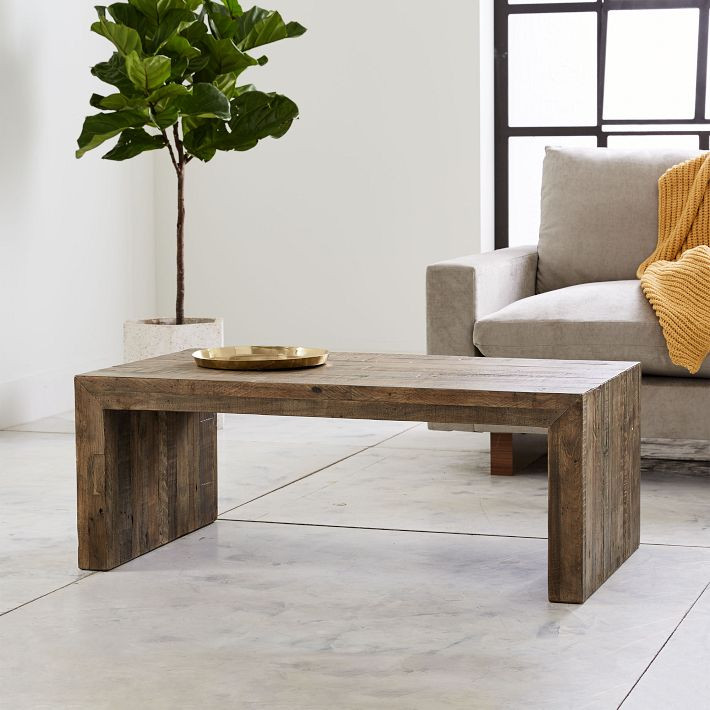 Emmerson® Reclaimed Solid Wood Rectangle Coffee Table (42") | West Elm (US)