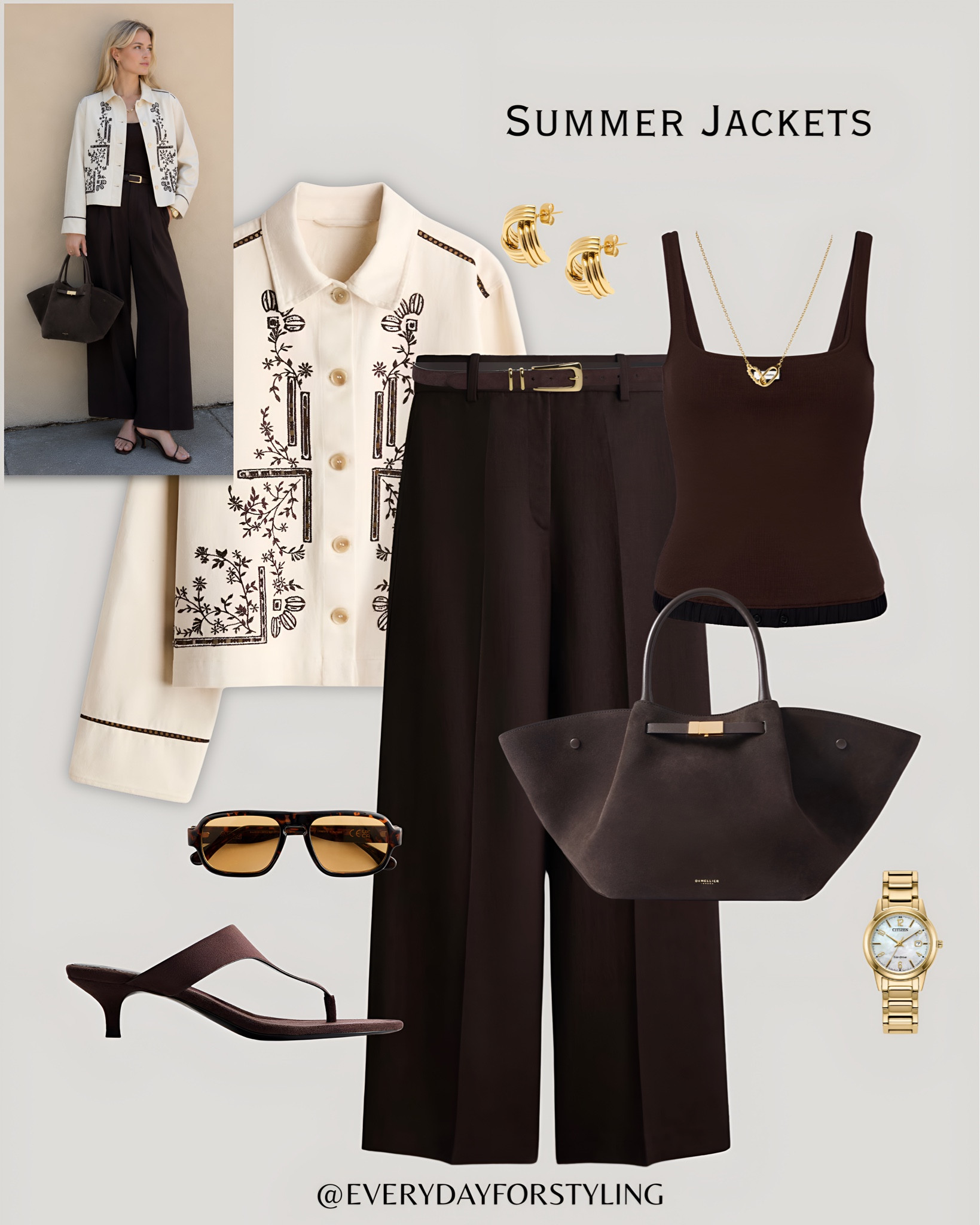 Embroidered cream jacket and all-black — this combination is simply stunning 🧉

H&M summer jacket outfits, how to style summer jackets, H&M embroidered jacket look, burgundy bomber outfit, cream jacket outfit women, summer jacket styling 2026, H&M fashion finds 2026, lightweight jacket outfit ideas, chic summer jacket looks, elevated H&M outfits, quiet luxury jacket style, affordable summer layering, jacket and jeans outfit women, European summer jacket style, everydayforstyling

#HMJacketStyle, #SummerJacketOutfits, #hmNewIn, #SummerOutfitIdeas, #ChicJacketLooks2026​​​​​​​​​​​​​​​​


#LTKootd #LTKTravel #LTKSeasonal