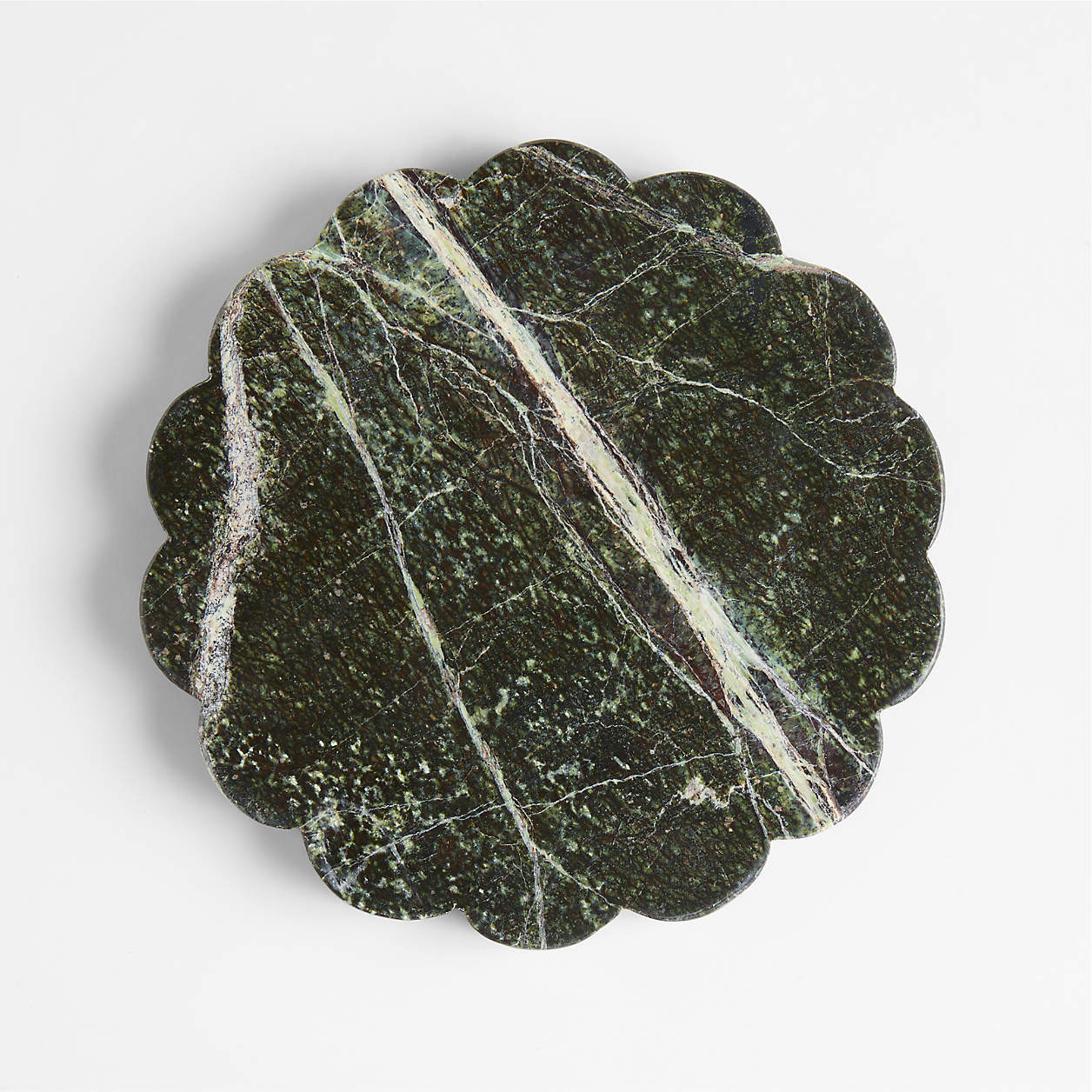 Green Scallop Marble Trivet by Laura Kim + Reviews | Crate & Barrel | Crate & Barrel