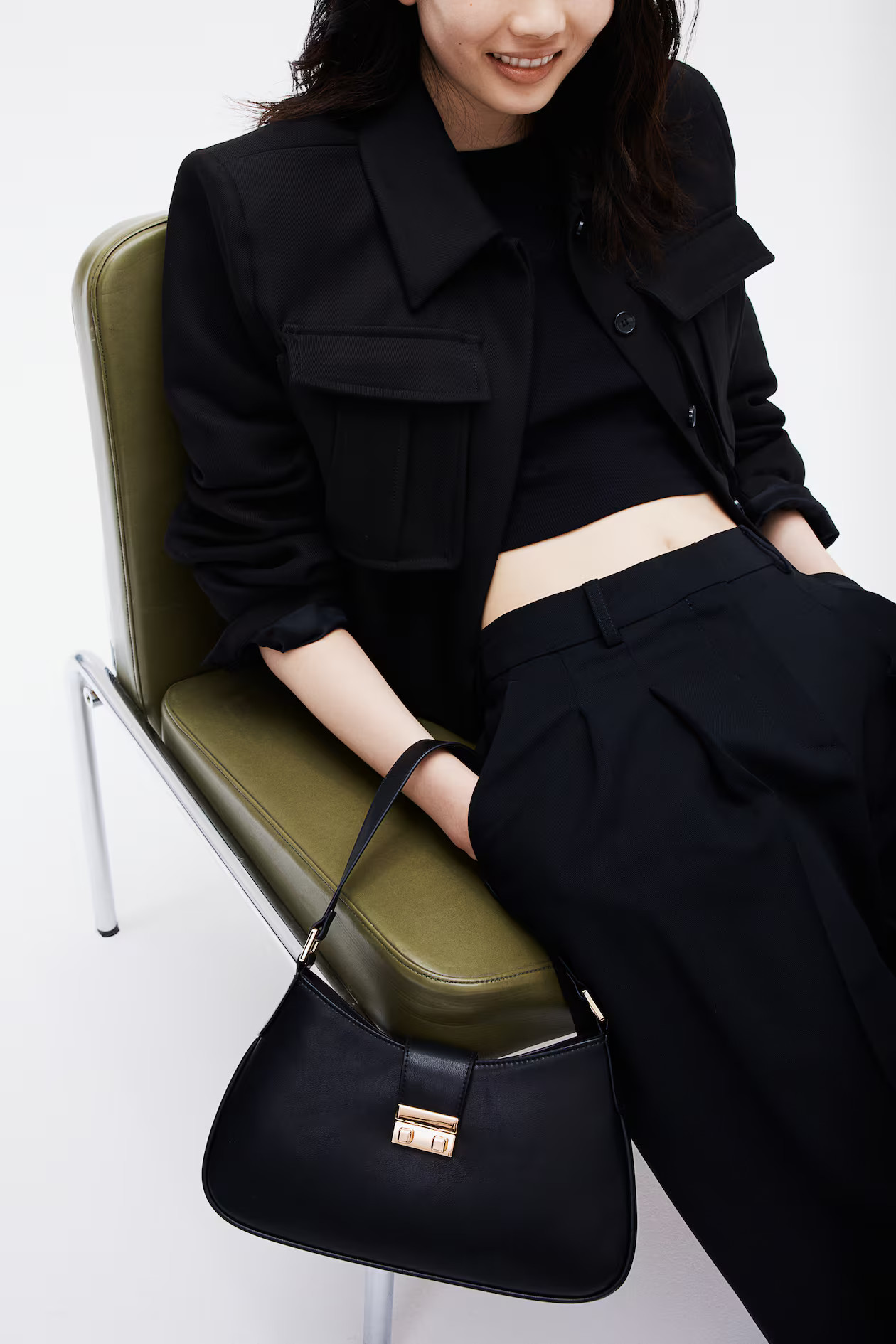 Shoulder bag - Black - Ladies | H&M GB | H&M (UK, MY, IN, SG, PH, TW, HK)
