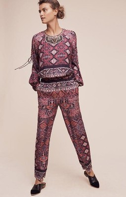 Anthropologie Beaded Jumpsuit Sz L 12th Street Cynthia Vincent Multi NWT $375  | eBay | eBay US