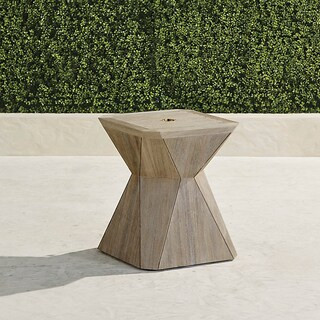 Teak Prism Umbrella Table | Frontgate