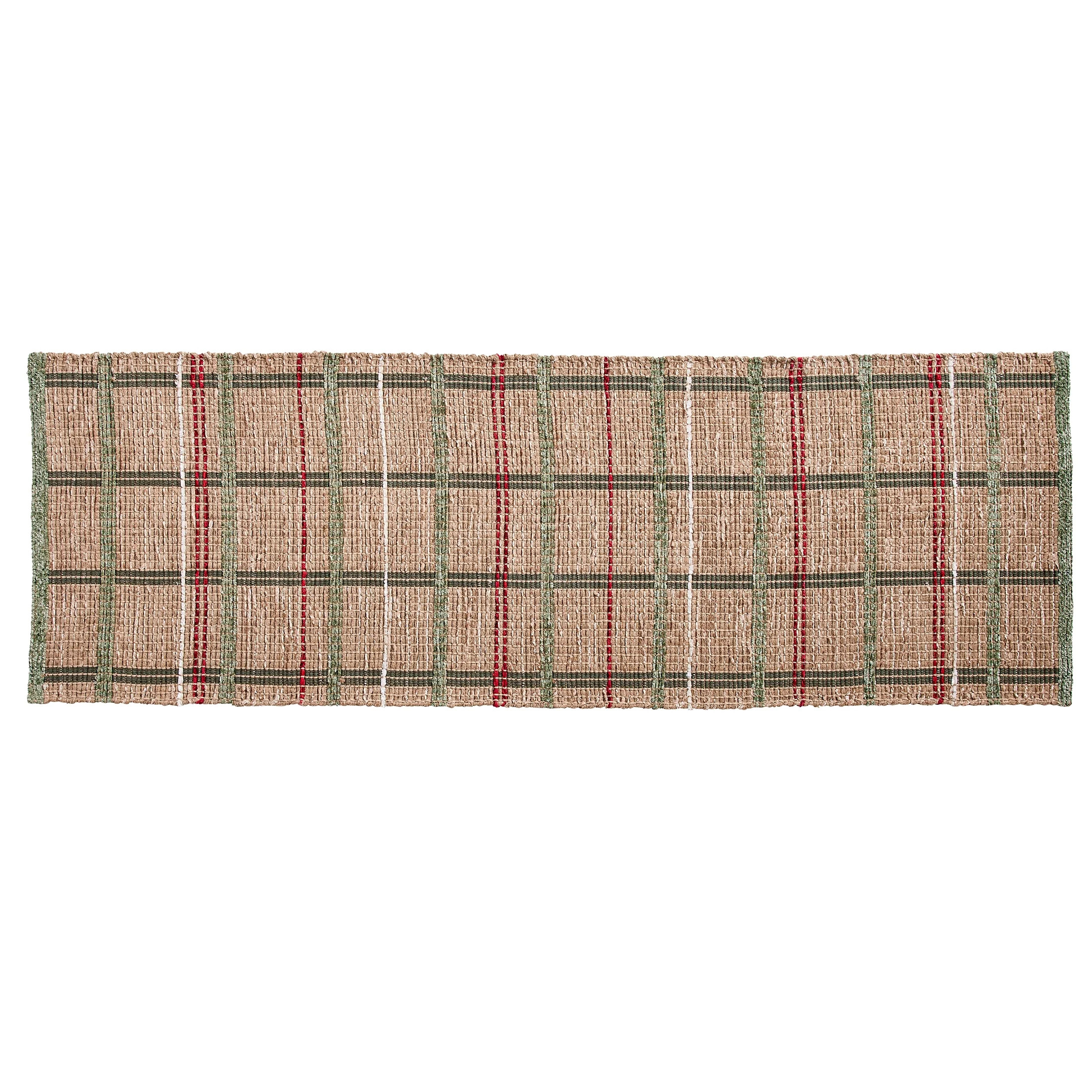 Better Homes & Gardens Jute Plaid 24" x 72'" Runner Rug | Walmart (US)