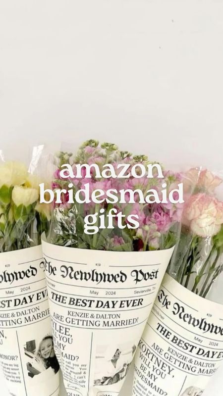Amazon bridesmaid gift ideas for the win! 🤍

Hi I’m your wedding big sis here to help with all things bridal and wedding! I love shopping and I know shopping for wedding-related events can be daunting! I’ll be sharing all my finds here💜

COVER PHOTO SOURCE: unknown, but newspaper templates can be purchased on Etsy and ordered on: print newspaper . c o m 

#weddingtips #weddingoutfits #weddinginspiration #bridesmaidgifts amazon gifts, amazon must haves, amazon finds, amazon wedding, wedding gifts, maid of honor gifts

#LTKwedding #LTKfindsunder50