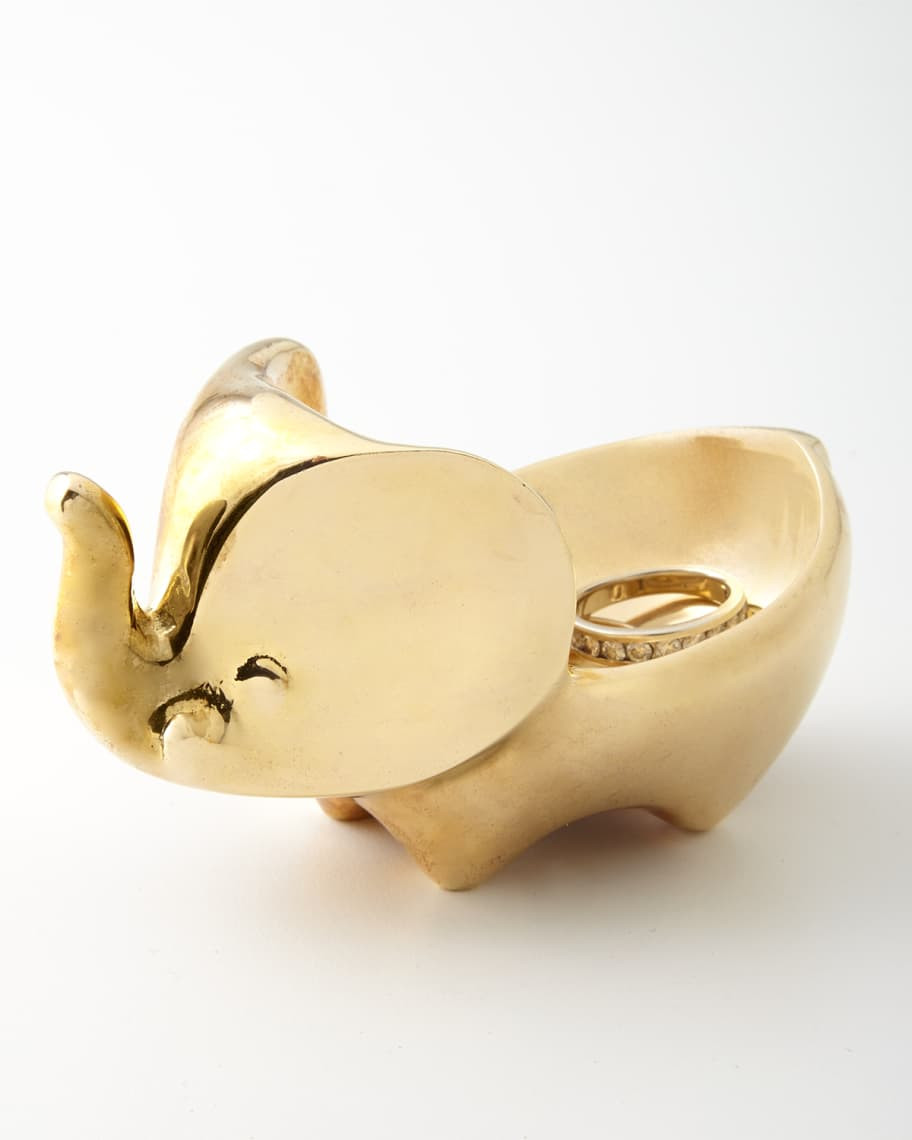 Brass Elephant Ring Bowl | Neiman Marcus