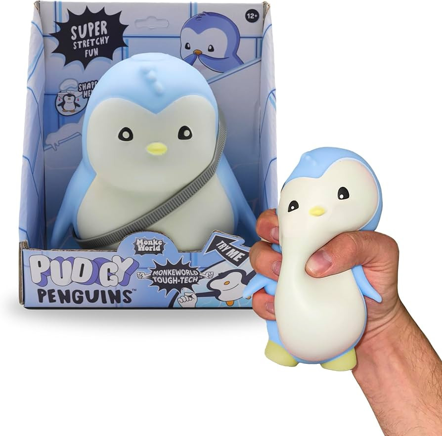 Pudgy Penguin in Blue Squishies Fidget Toy Original Penguin Plush Squishy Toys for Kids | Amazon (US)