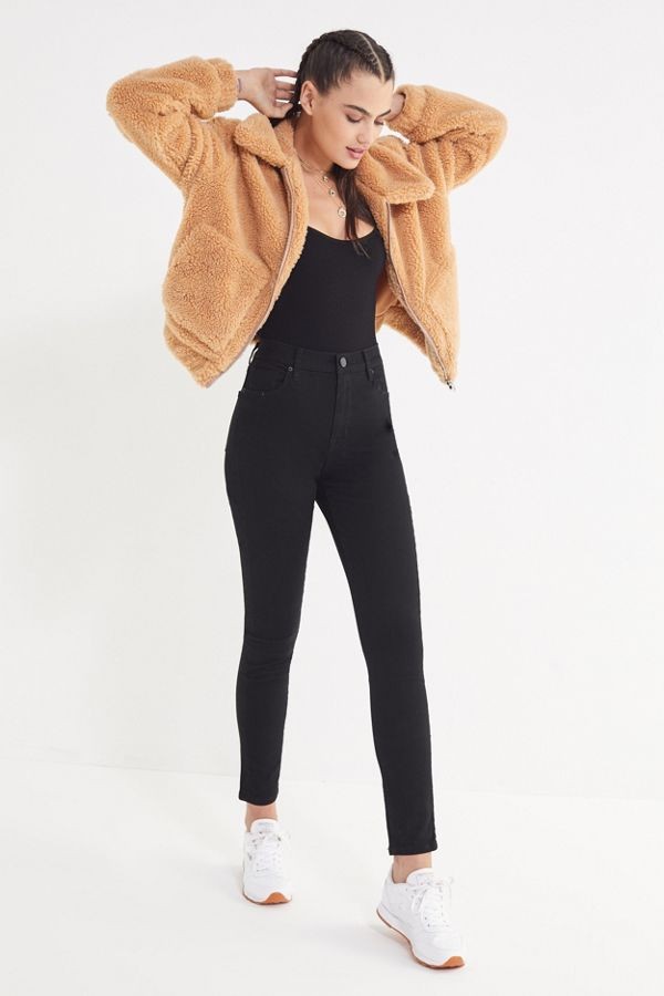 UO Cropped Teddy Jacket | Urban Outfitters (US and RoW)