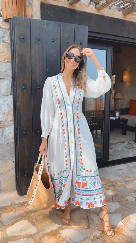 Gorgeous and feminine dress
The perfect dress for a vacation , resort
Style 
I am wearing a size XS 
Size one size down , runs a little
Large 


#LTKstyletip #LTKshoecrush #LTKitbag