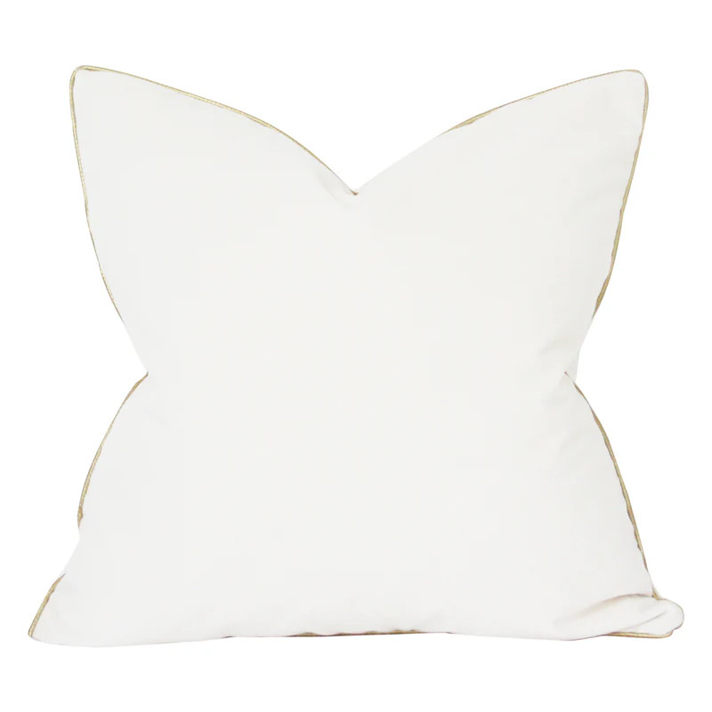 White Velvet with French Piping (color customizable) | Arianna Belle