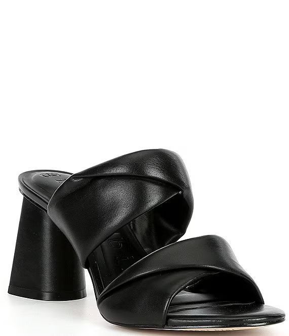 Lorri Leather Twist Straps Block Heel Sandals | Dillard's