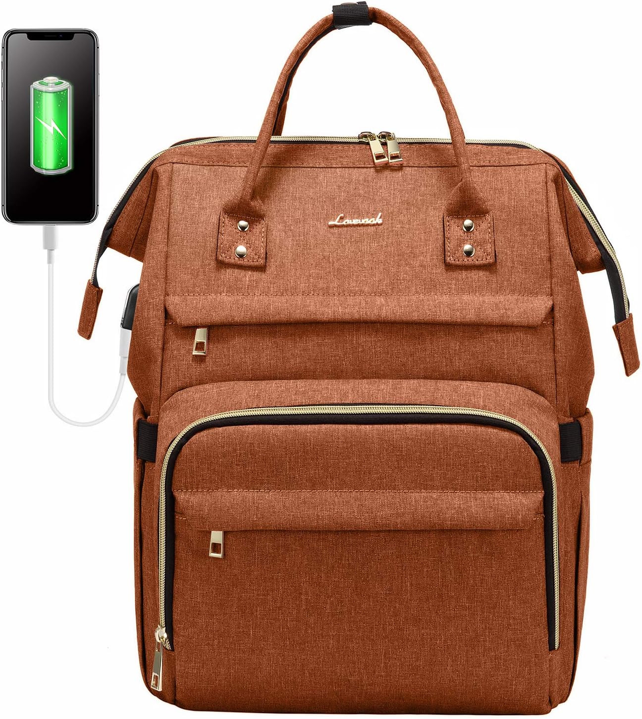 Amazon.com: LOVEVOOK Laptop Backpack for Women Fashion Travel Bags Business Computer Purse Work B... | Amazon (US)
