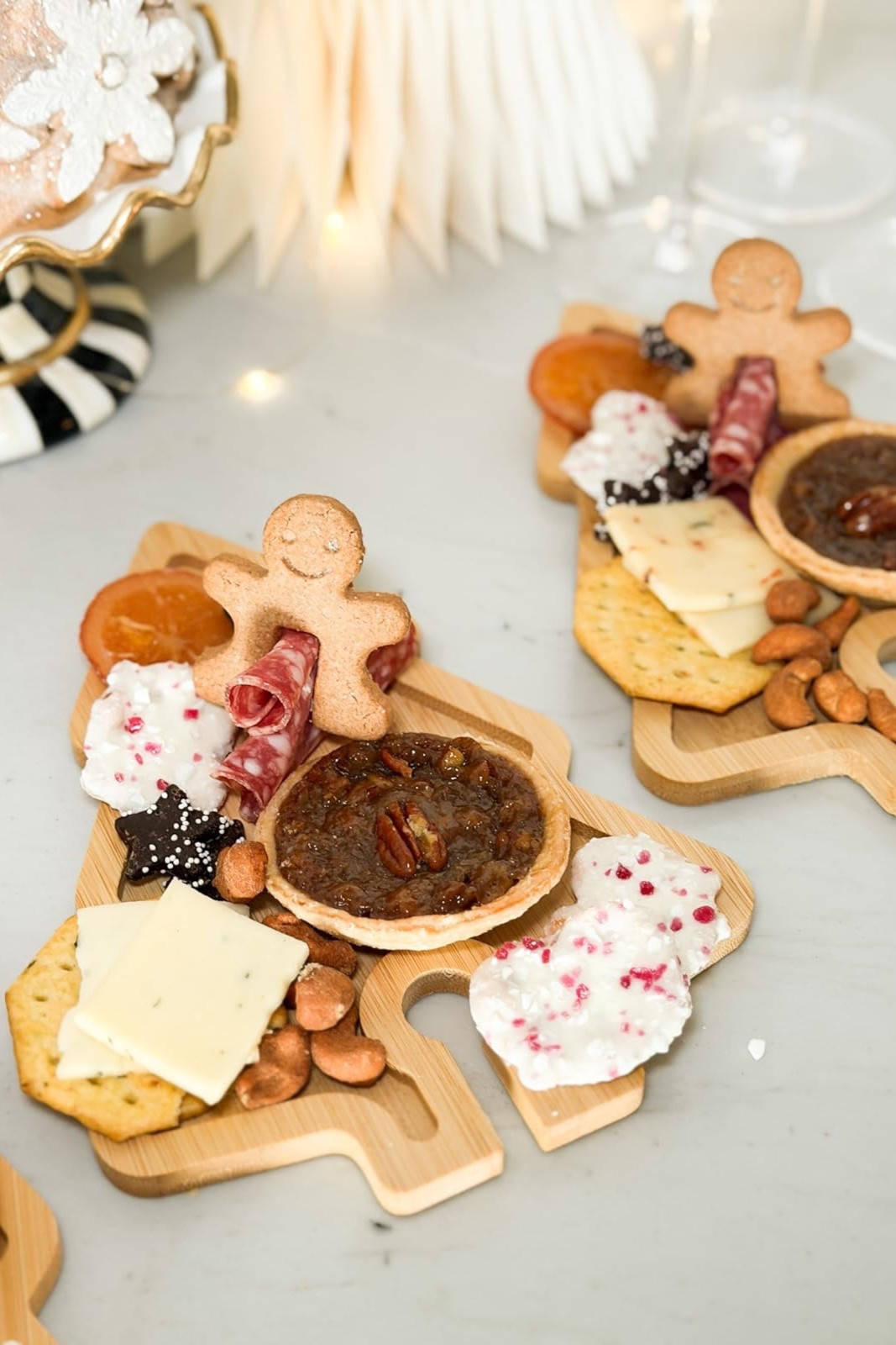 These holiday charcuterie boards fit perfectly on your wine glass for easy snacking!

Holiday, holiday home, holiday hosting, holiday party, Christmas, Christmas tree, Christmas party, holiday charcuterie, Christmas charcuterie board

#LTKGiftGuide #LTKSeasonal #LTKHoliday