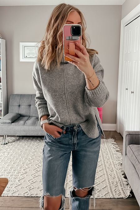 I’m a millennial. Of course I’m going to tuck the front of my sweater into my jeans. 

Lazy but cute style today for some errands. The sweater is an old H&M but I found a similar one on sale. 

#LTKsalealert #LTKfindsunder50 #LTKstyletip