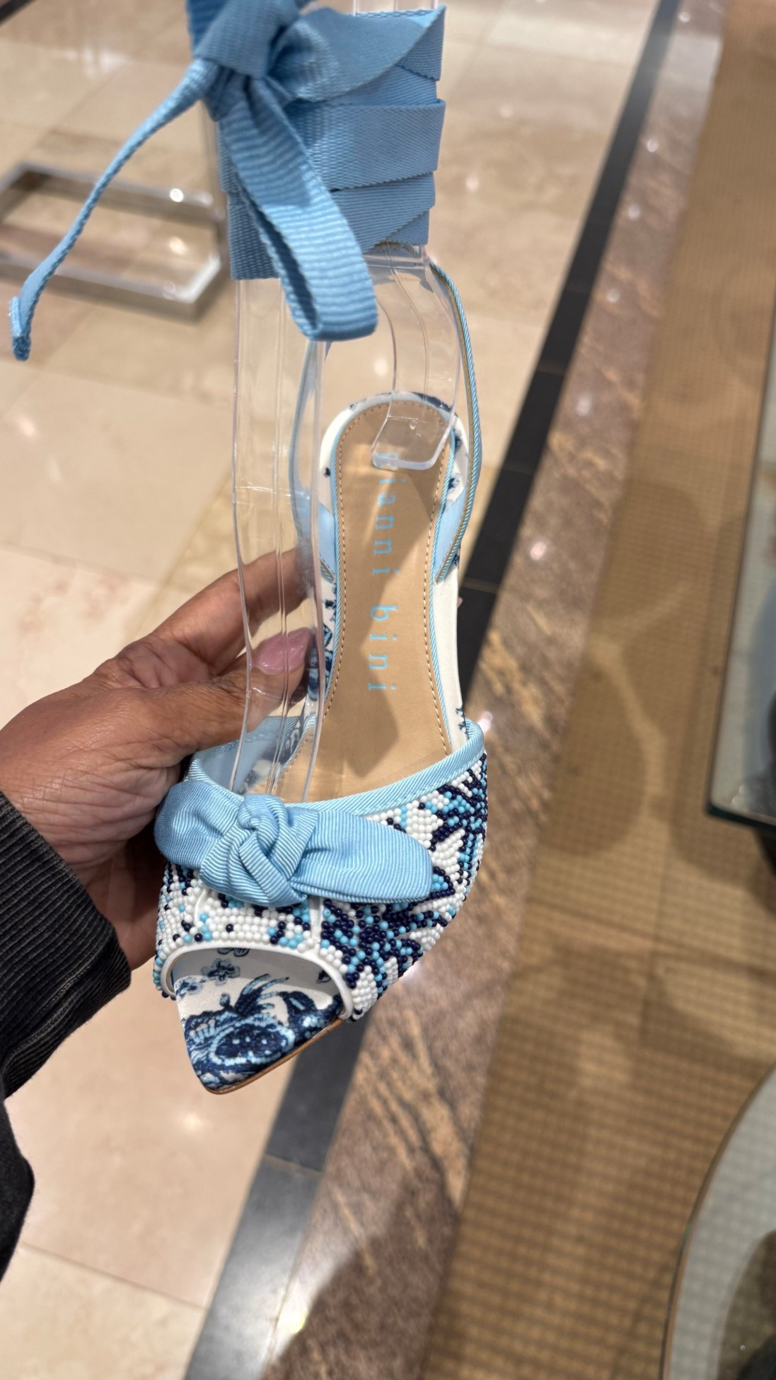 STOP because these heels are everything 💙✨ The beading, the bow, the ankle wrap… they look like a designer moment but are such a fun statement piece for spring. Imagine these with denim, a white dress, or a chic brunch outfit 😍

Would you wear these to brunch or a summer event? 👀
Linked on my LTK!


#LTKStyle #LTKFinds #LTKShoeCrush #LTKSpring #SpringStyle #StatementShoes #BowHeels #FashionFinds #StyleInfluencer #OOTDStyle #ChicStyle #EffortlessStyle #FashionOver40 #BrunchStyle #StyleInspo #LTKUnder100

#LTKSeasonal