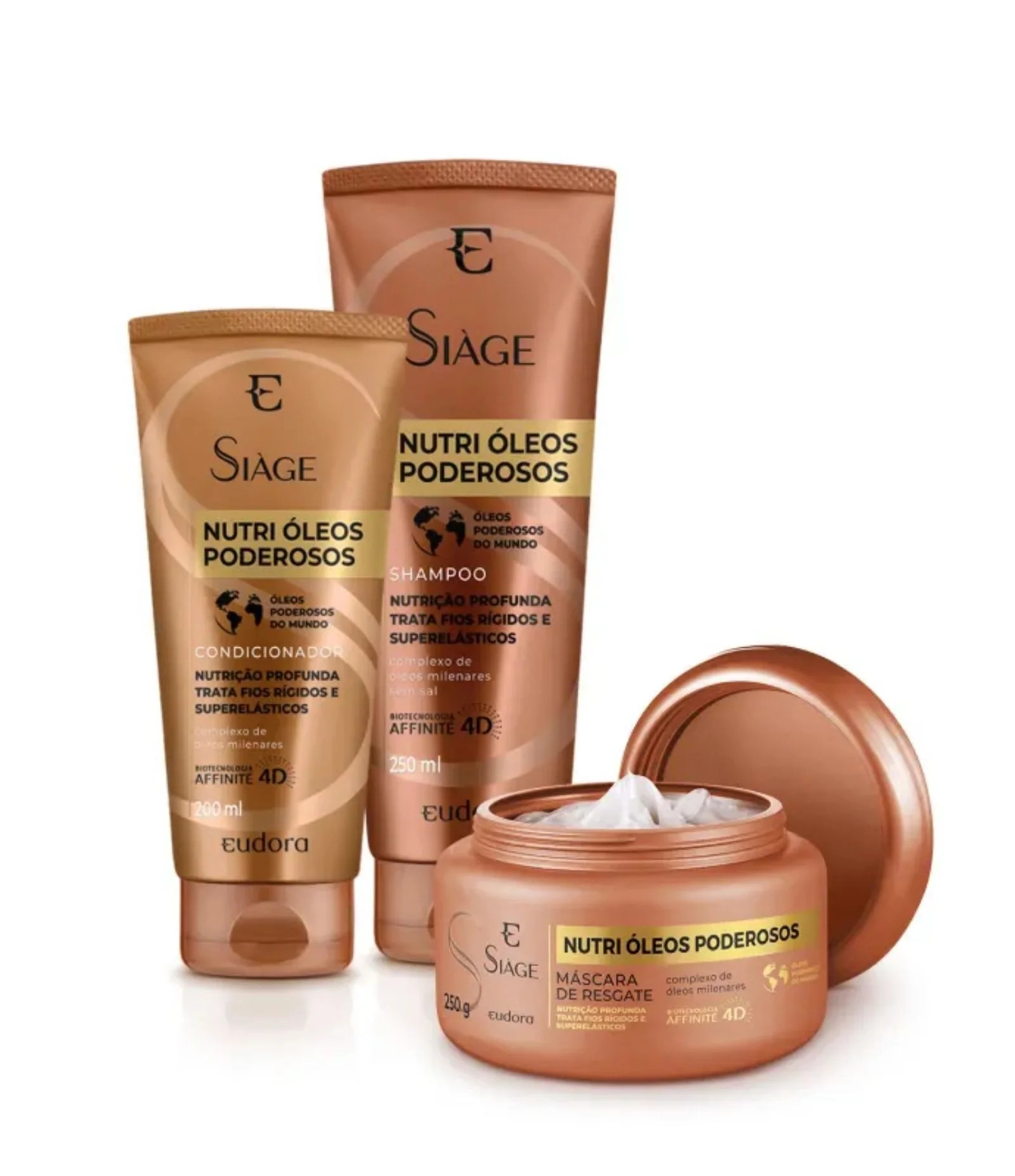 Kit Siàge Óleos Poderosos Shampoo 250ml + Condicionador 200ml + Máscara 250g KIT - Lojas Renne... | Renner (BR)