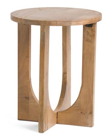 Round Wooden Side Table | TJ Maxx