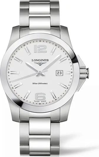 Longines Conquest Bracelet Watch, 41mm | Nordstrom | Nordstrom
