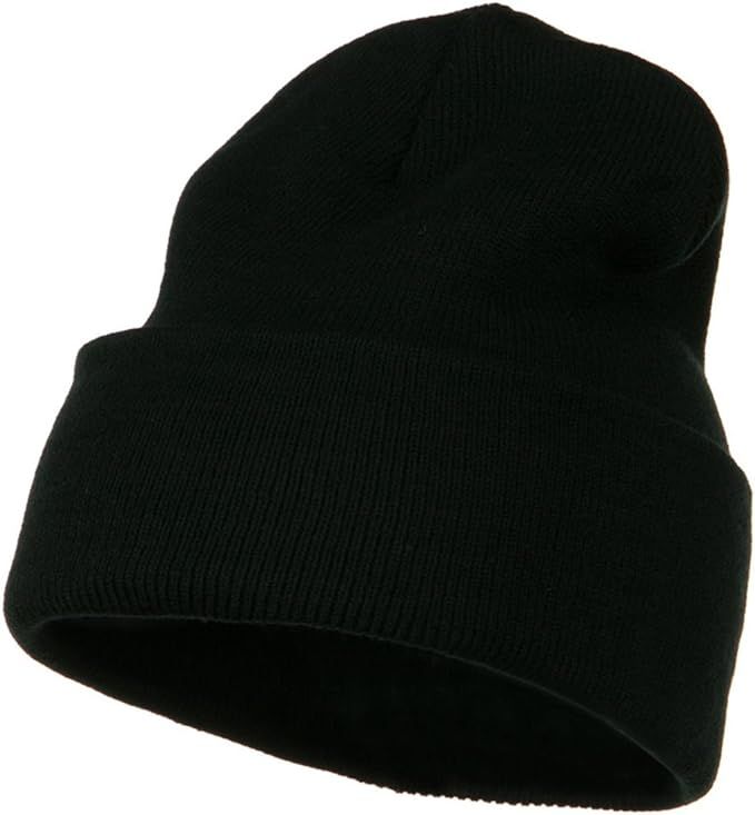 MG 12 Inch Long Knitted Beanie | Amazon (US)