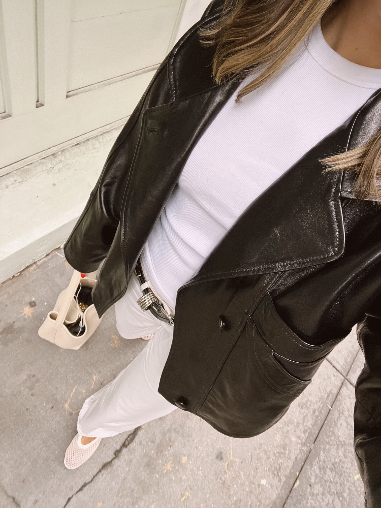 Ootd 
Jacket - size 2-4 US 
tank - size small
Jeans - order up one size (I’m in 27)
Shoes - true to size 

#LTKfindsunder100 #LTKSeasonal