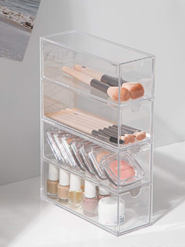 1 pezzo tipo di cassetto 4-strati Pennelli per trucco & cosmetico Strumenti Organizzatore schermo... | SHEIN