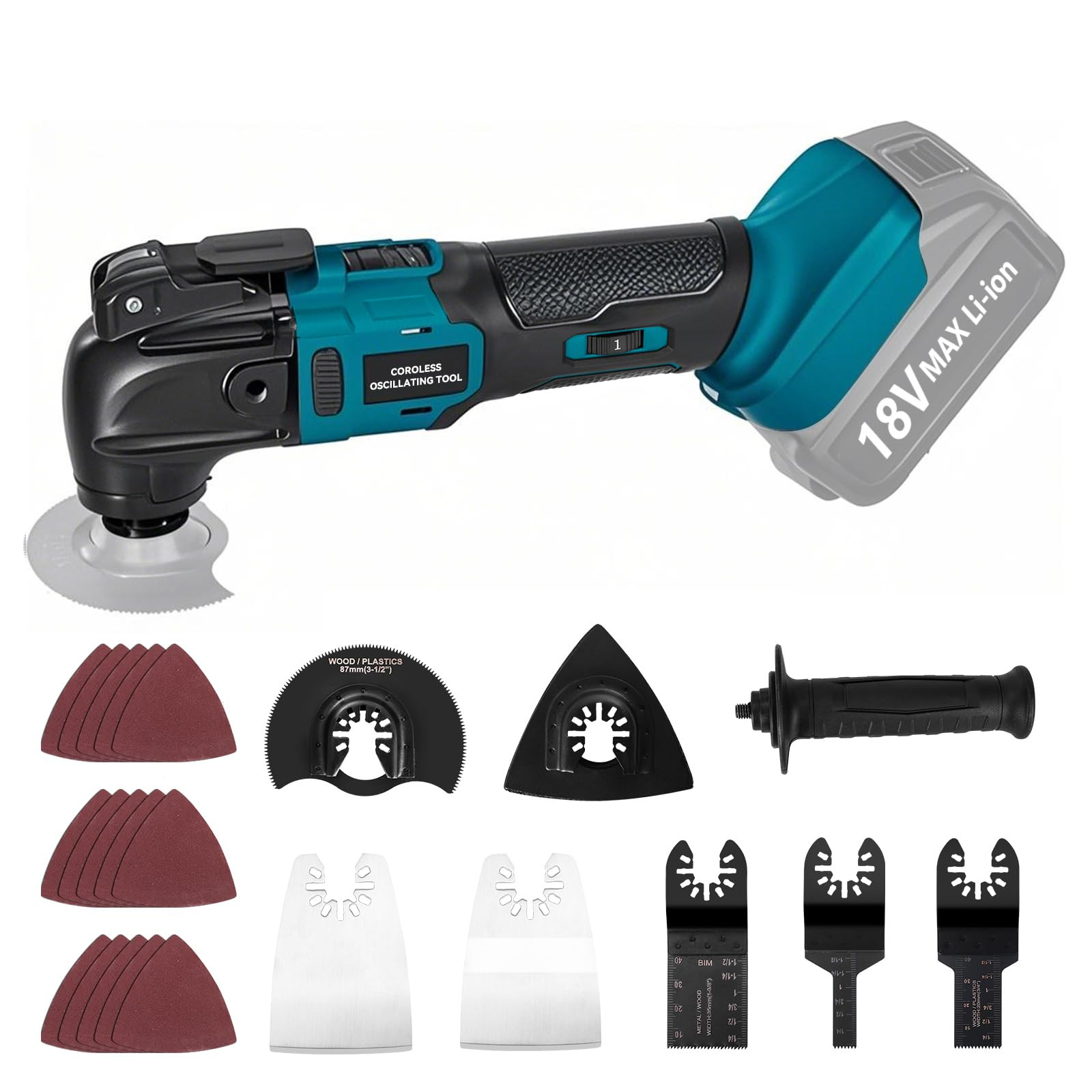 Yofuly Multitool Akku Multifunktionswerkzeug für MMAKI-TA 18V Akku, Multimaster 6 Einstellbare G... | Amazon (DE)