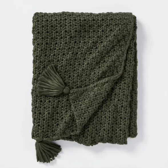 Chunky Knit Throw Blanket - Threshold™ designed with Studio McGee | Target