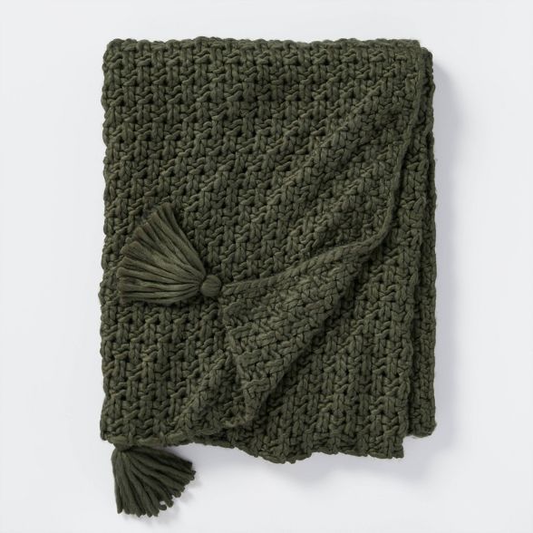 Chunky Knit Throw Blanket - Threshold™ designed with Studio McGee | Target