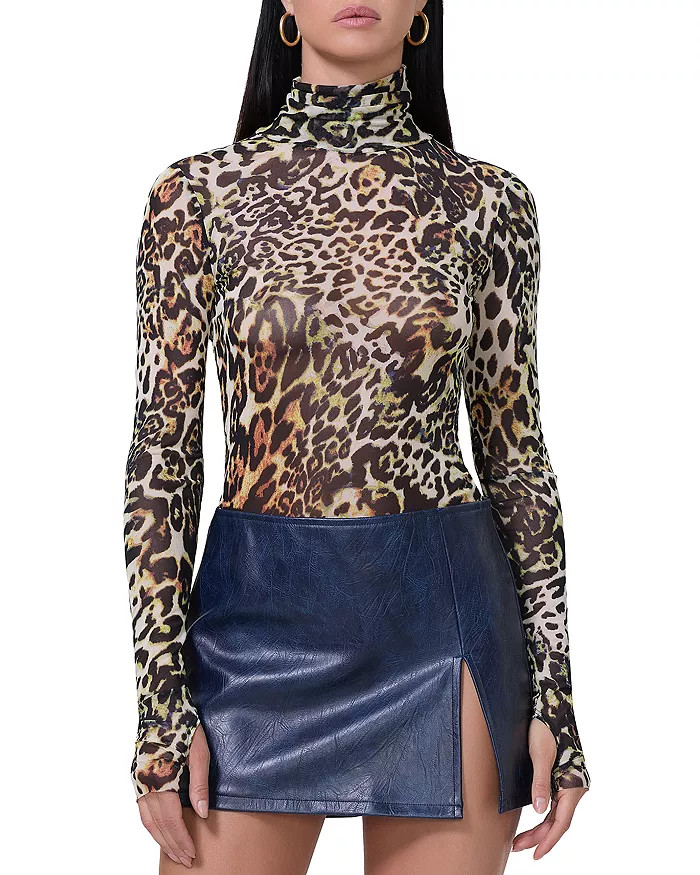 Zadie Turtleneck Mesh Top | Bloomingdale's (US)