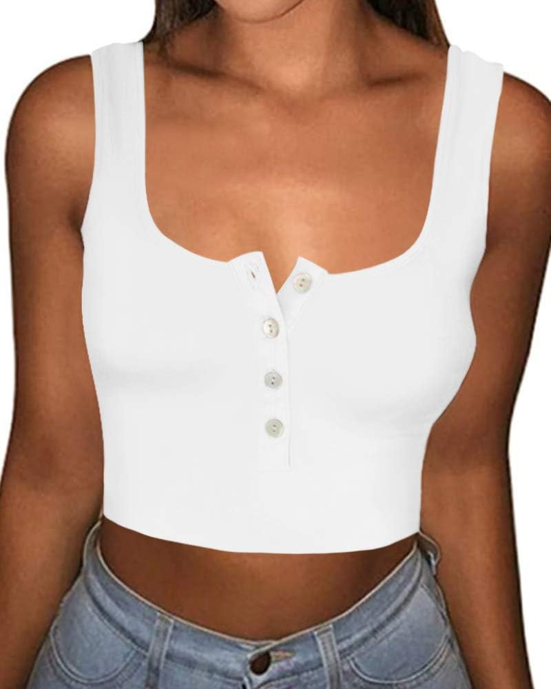 CLOZOZ Long Sleeve Crop Tops for Women Button Down Crop Top Ribbed Fitted Tops Sexy Cropped Shirt... | Amazon (US)