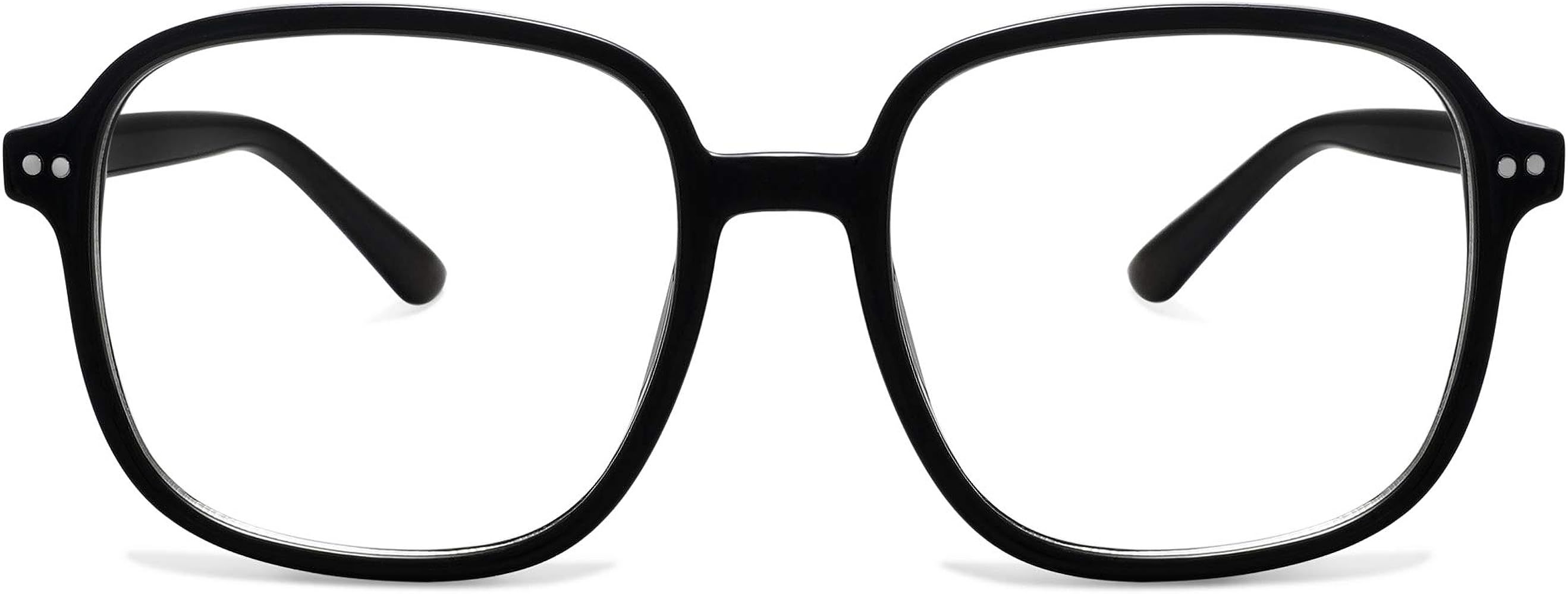 SOJOS Square Blue Light Blocking Glasses Oversized for Women TR90 Frame Filter SJ5081 | Amazon (US)