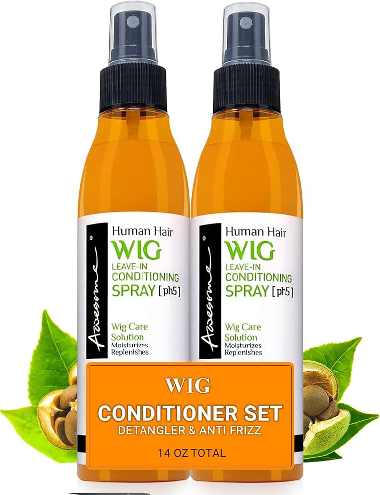 Human Hair Wig Leave in Conditioner Spray, pH5, Shine and Freshness. Easy Combing & Detangles Hai... | Amazon (US)