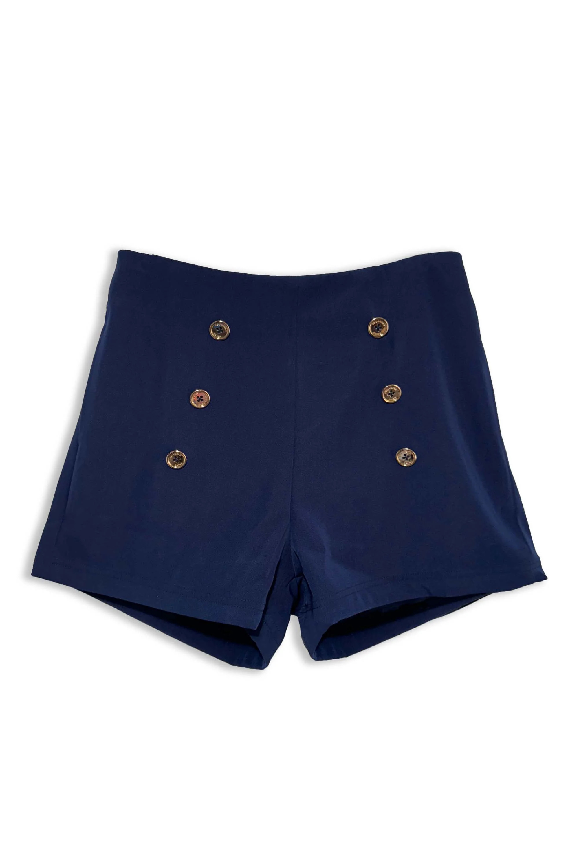 Women's High Waist Sailor Short | Navy | southern saint
