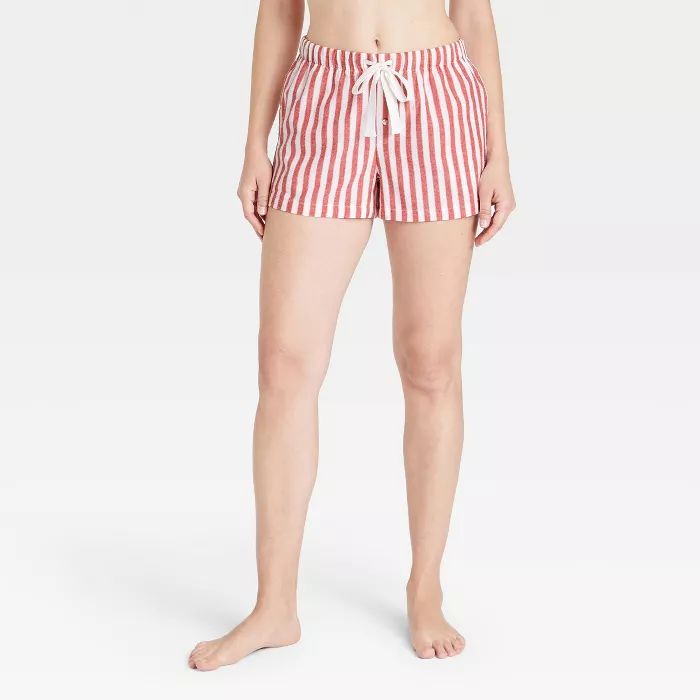 Women's Plaid Flannel Pajama Shorts - Stars Above™ | Target