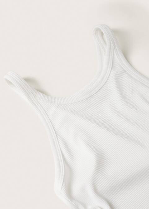 Ribbed strap top | MANGO (US)