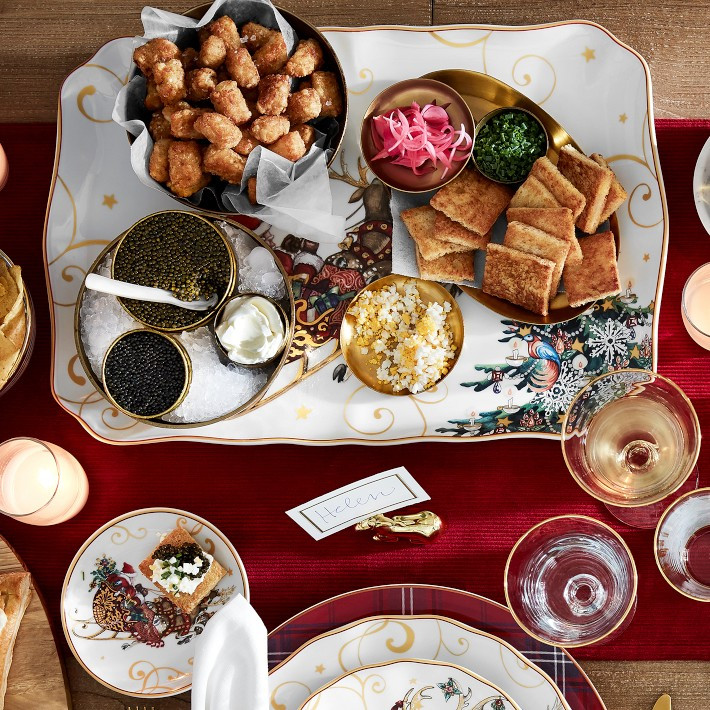 'Twas the Night Before Christmas Large Rectangular Serving Platter, Sleigh | Williams-Sonoma