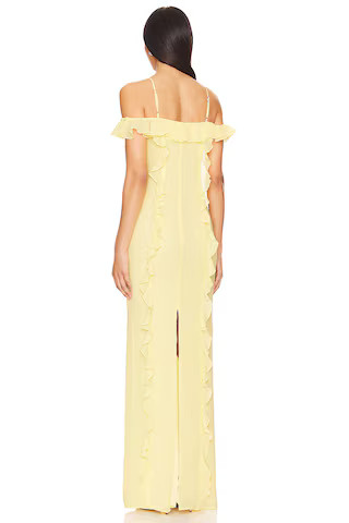 Marisol Gown in Baby Yellow | Revolve Clothing (Global)