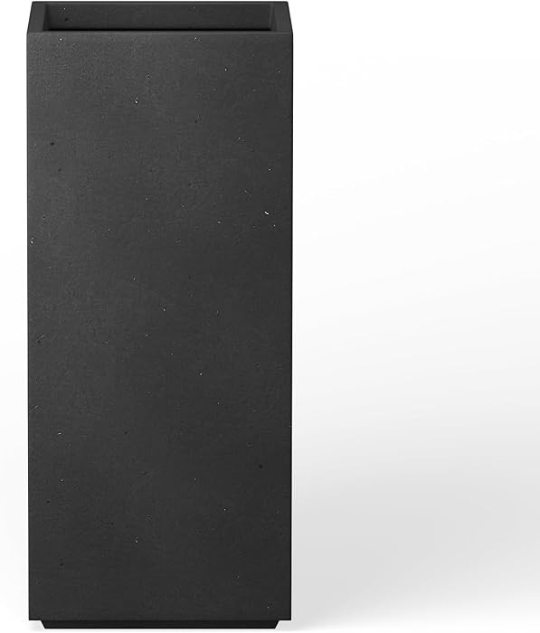 Kante 20.3" H Tall Rectangular Concrete Planter, Modern Square Diameter Plant Pot with Drainage H... | Amazon (US)