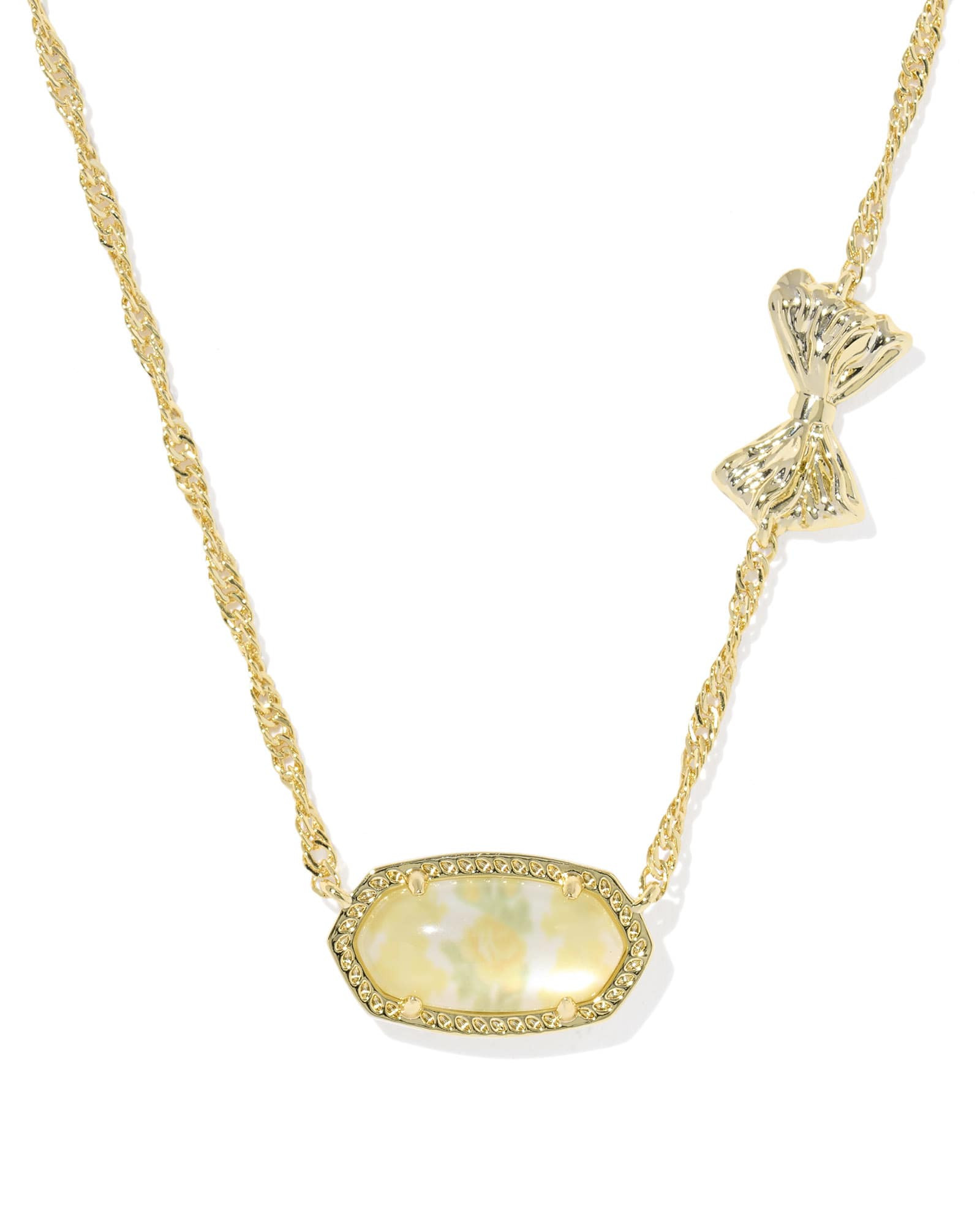 Kendra Scott x LoveShackFancy Bow Gold Elisa Necklace | Illusion | Kendra Scott