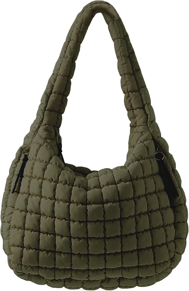 Puffer Tote Bag, Quilted Tote Bag Crossbody Bags for Travel, Gym, Work | Amazon (US)