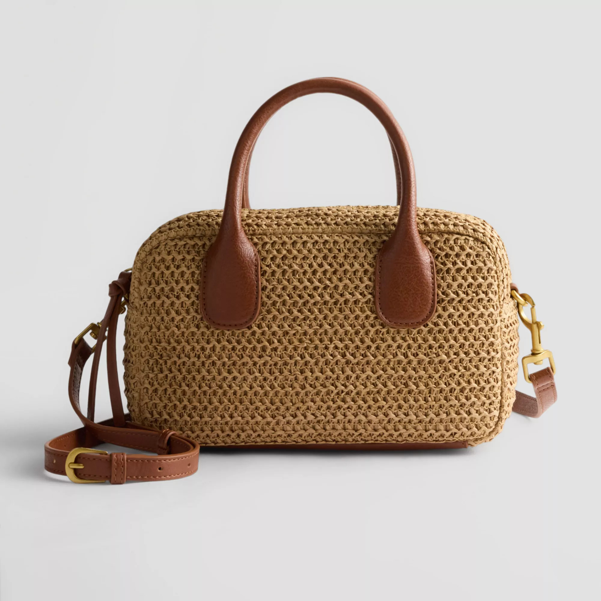 Sonoma Goods For Life\u00ae Sylvia Woven Straw Boxy Satchel Bag | Kohl's