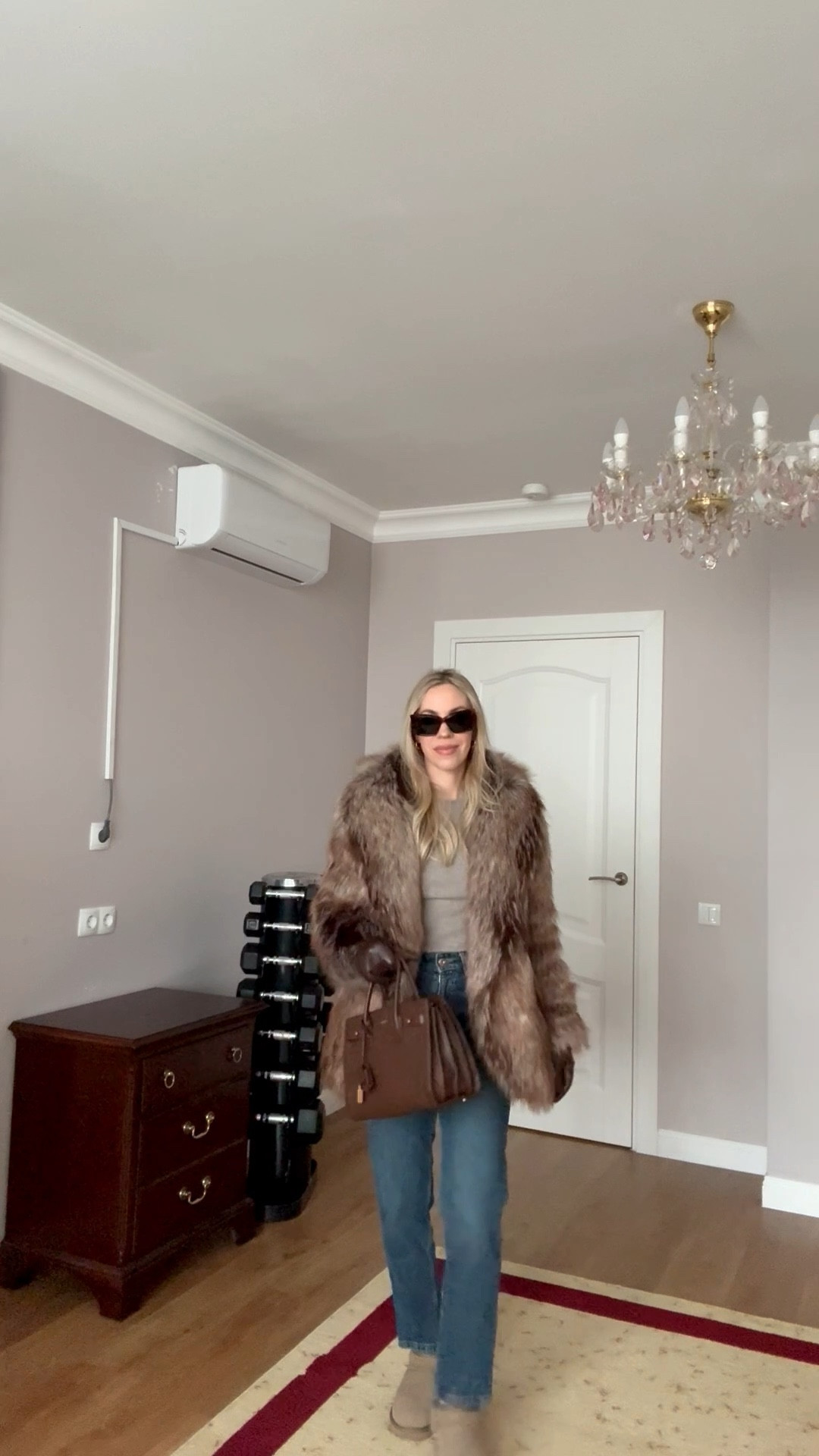 Faux fox fur coat, Zara jeans, Ugg ultra mini boots, cozy winter outfit, fur coat with jeans 

#LTKootd #LTKSeasonal #LTKOver40