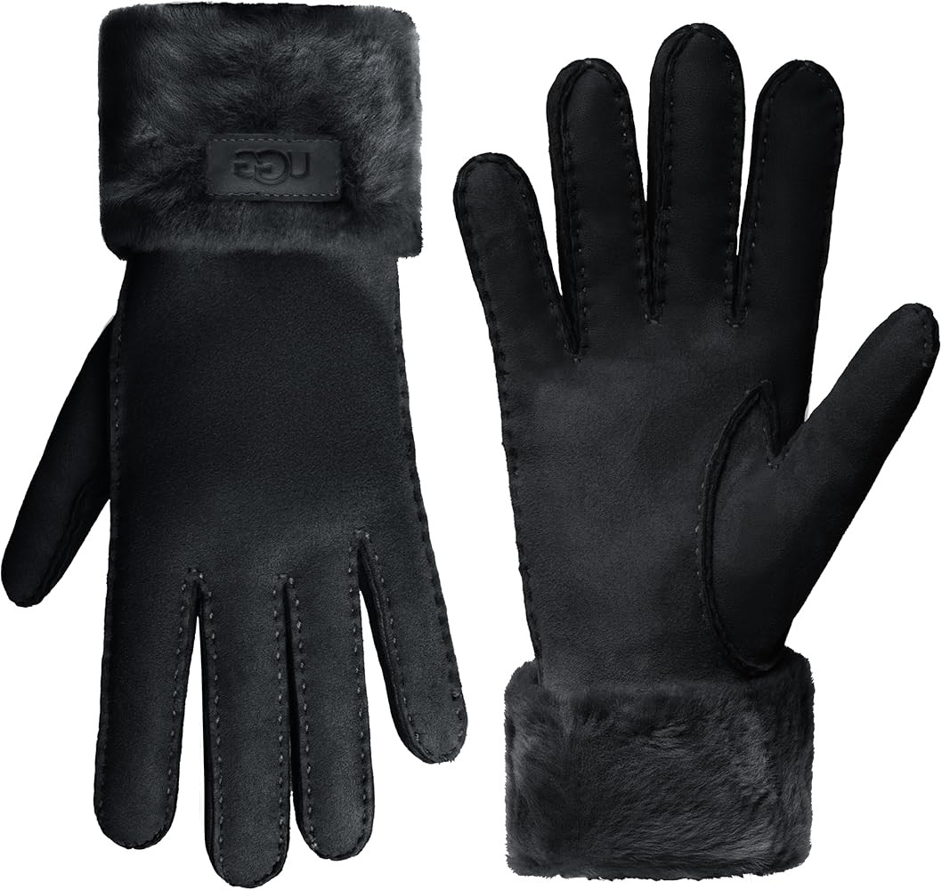UGG womens Turn Cuff Water Resistant Sheepskin Gloves | Amazon (US)