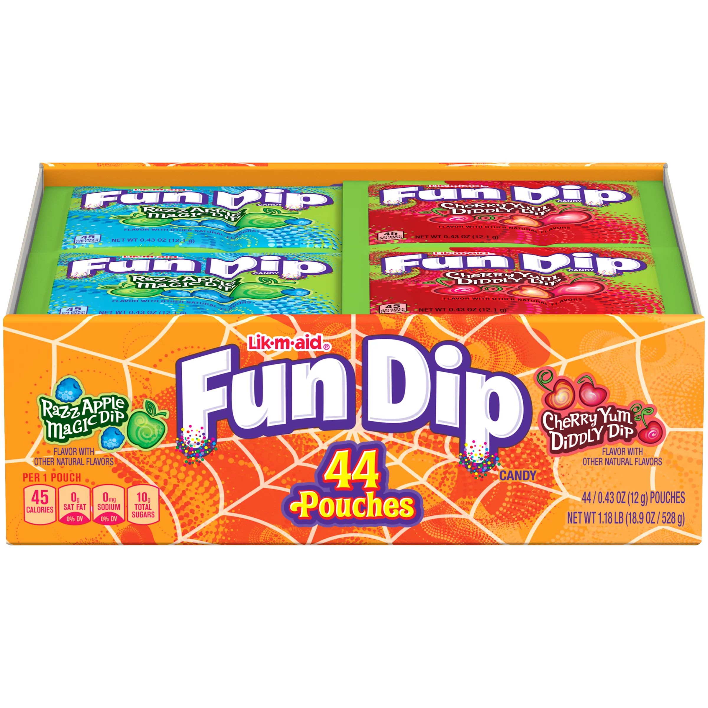 Fun Dip Assorted Fruit Flavored Halloween Candy, 44 Ct | Walmart (US)