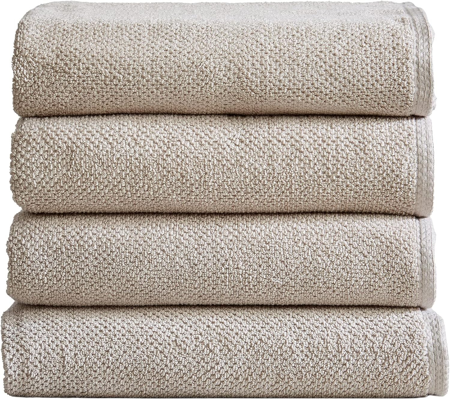 100% Cotton Quick-Dry Bath Towel Set (30 x 52 inches) Highly Absorbent, Textured Popcorn Weave Ba... | Amazon (US)