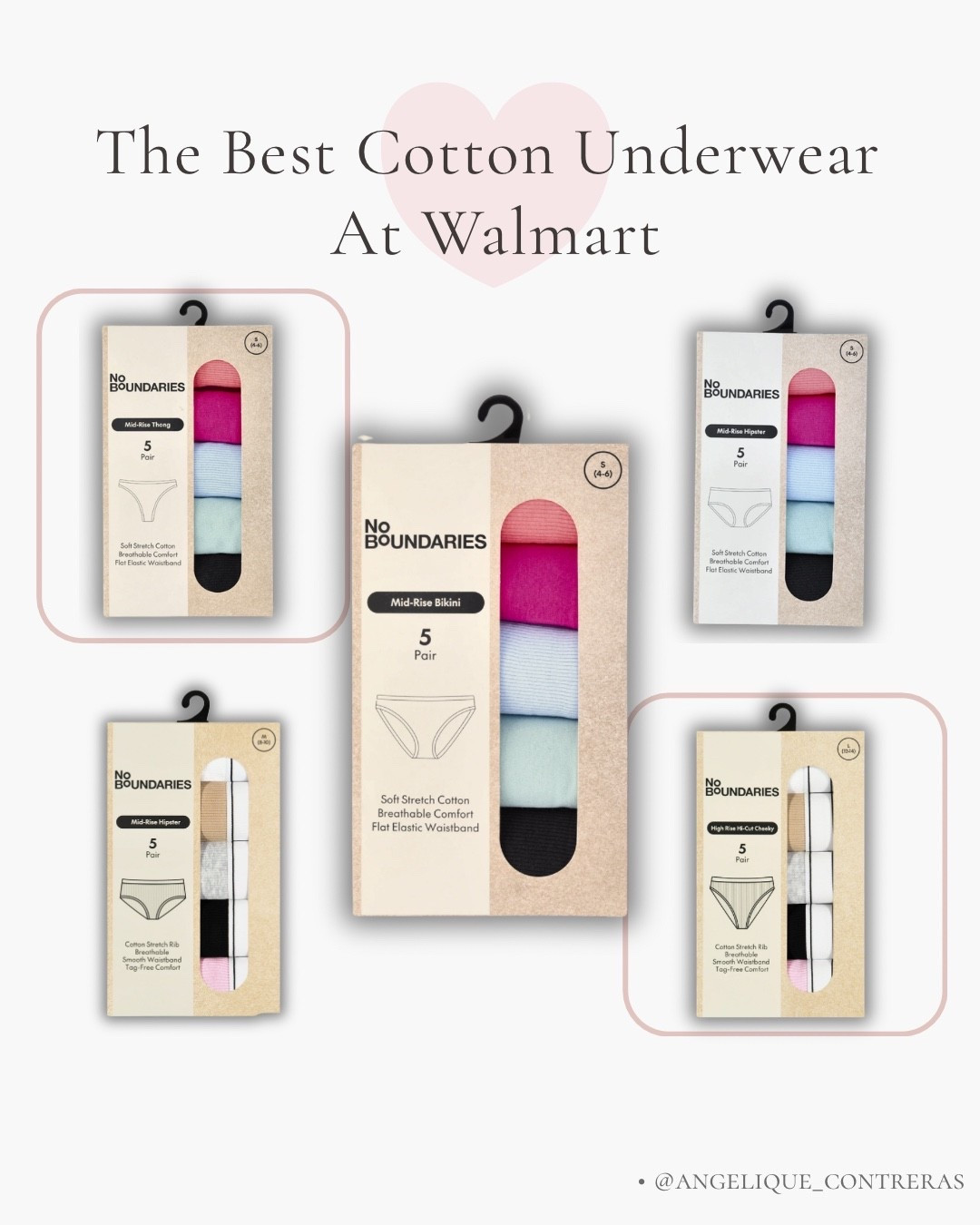 The best cotton underwear from Walmart 🙌 Soft, breathable, and comfy for everyday wear. These are true to size, tag-free, and perfect for lounging or daily basics. Affordable, quality staples you’ll want to stock up on 🤍

#LTKselfcare #LTKmomlife #LTKU