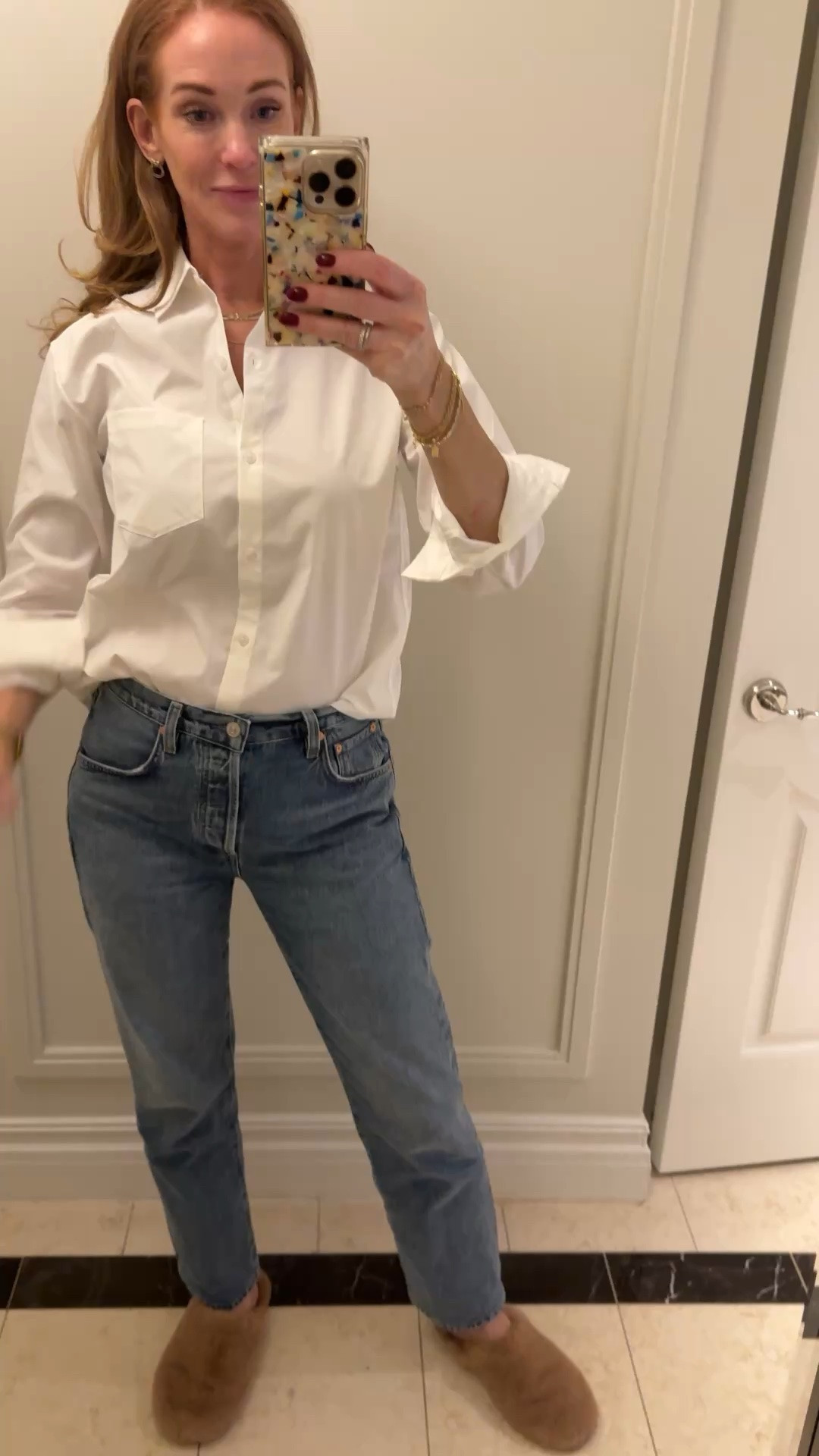 Truly non-wrinkly white button down! I’m in the XS. Best travel item!

#LTKootd #LTKTravel #LTKWorkwear